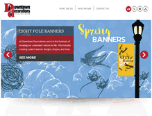 Tablet Screenshot of downtowndecorations.com